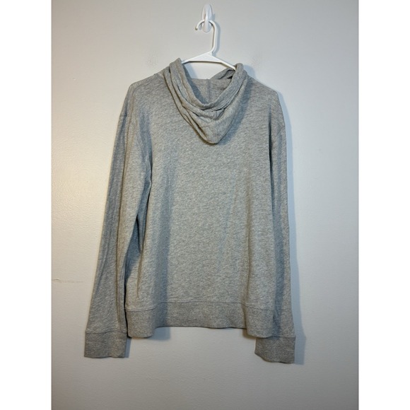 Faherty slub cotton pullover hoodie Men's Sz Large Organic Cotton Light Grey - Picture 6 of 9